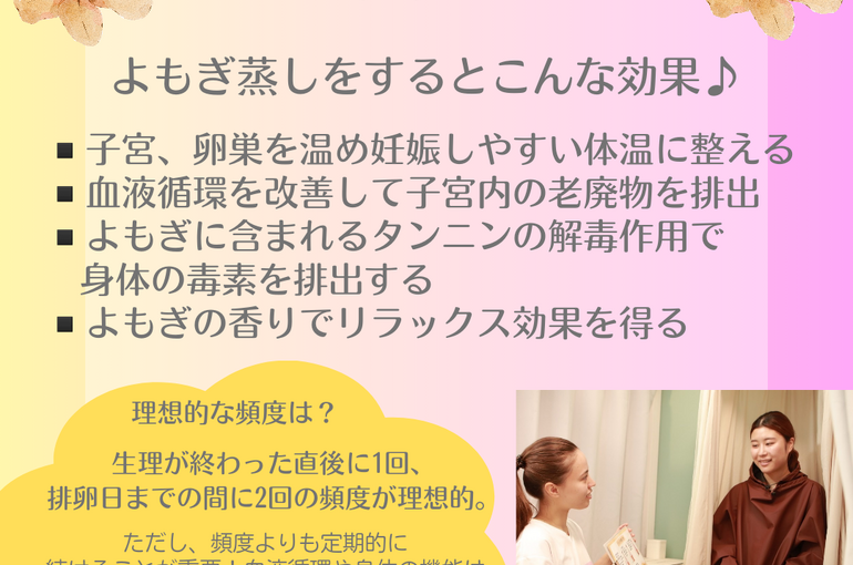 よもぎ蒸し　岩倉市